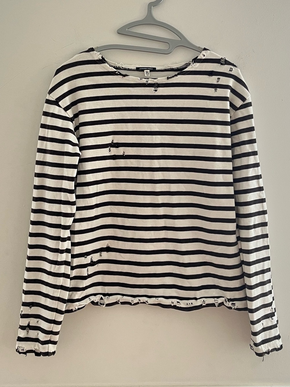 R13 Shredded Seam Long Sleeve Shirt